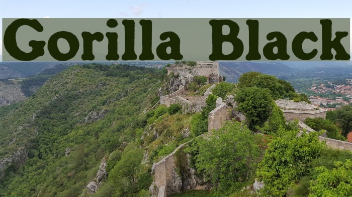 Gorilla Black Font examples