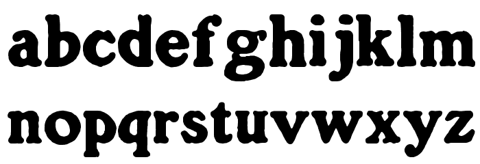 Gorilla Black Font LOWERCASE