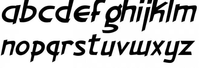 Gorilla Milkshake Italic خط أحرف صغيرة