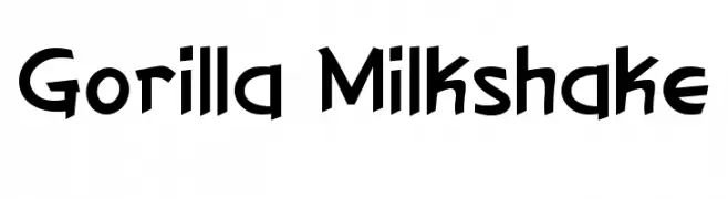 Gorilla Milkshake  تنزيل الخطوط