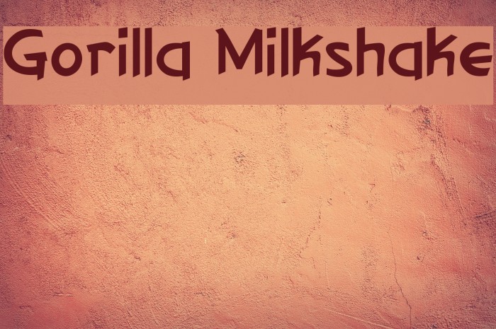 Gorilla Milkshake Example 1