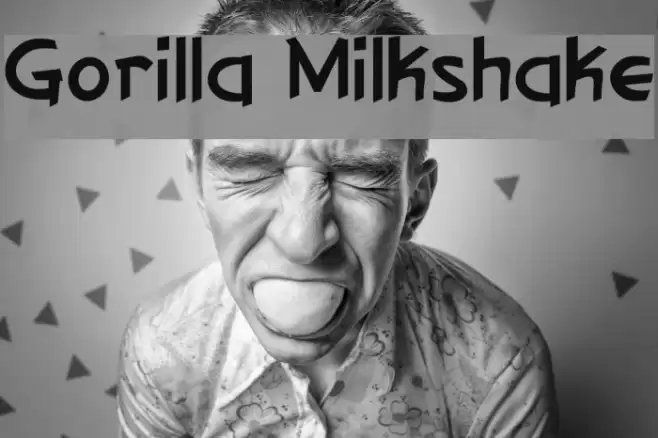 Gorilla Milkshake Font examples