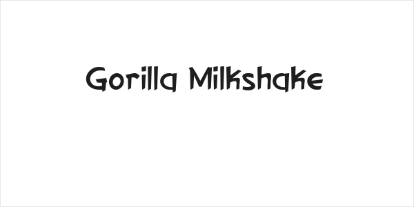 Gorilla Milkshake Logo