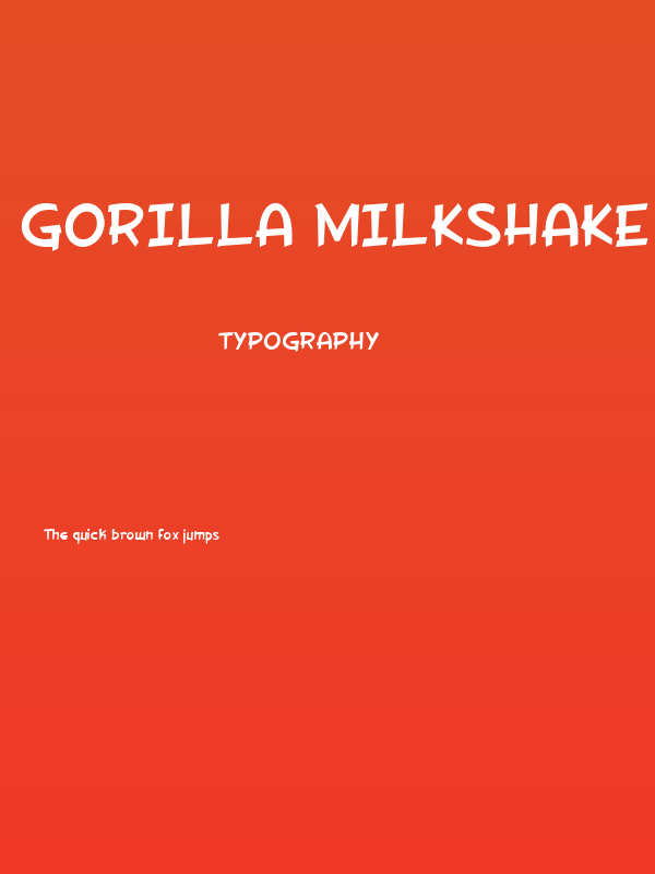 Gorilla Milkshake Poster
