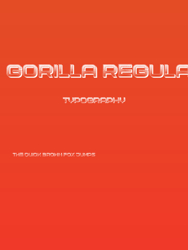 Gorilla Regular Poster