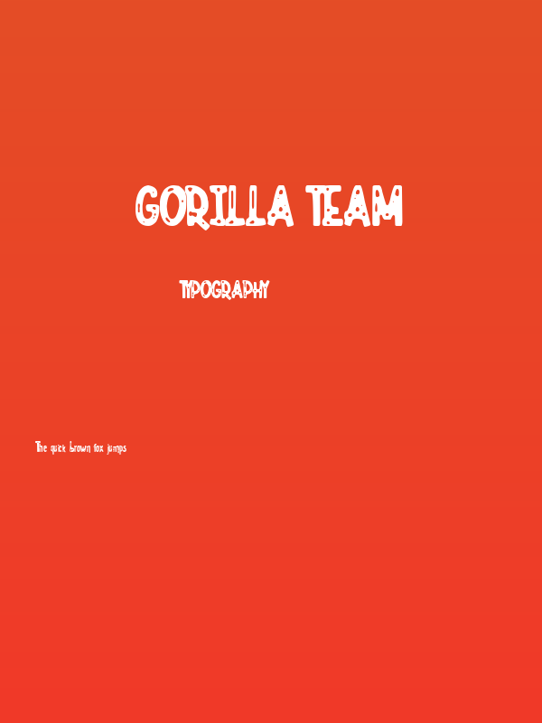 Gorilla Team Poster