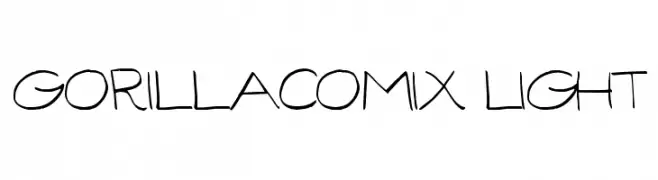 GorillaComix-Light  Frei Schriftart Herunterladen