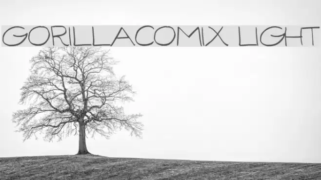 GorillaComix-Light フォント examples