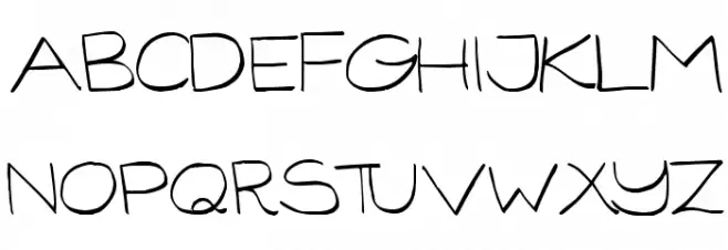 GorillaComix-Light フォント 小文字