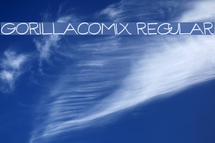 GorillaComix-Regular Font examples