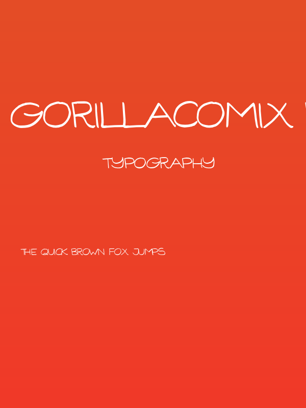 GorillaComix-Regular Poster