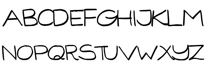 GorillaComix-Regular Font LOWERCASE