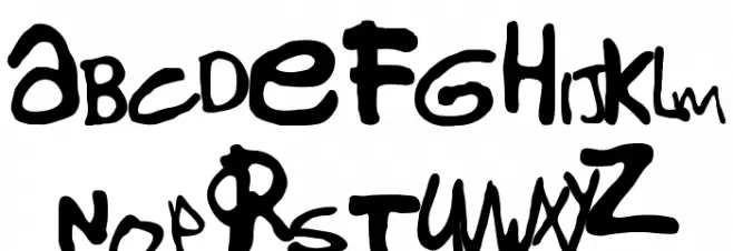 Gorillaz1 Font Litere mari