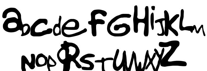 Gorillaz1 Font LOWERCASE