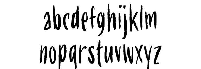 Gorla Font LOWERCASE