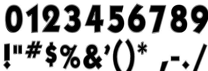 Gorlock Bold フォント その他の文字