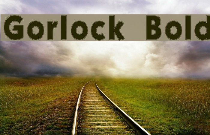 Gorlock Bold フォント examples