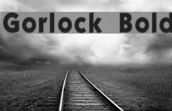Gorlock  Bold Font examples