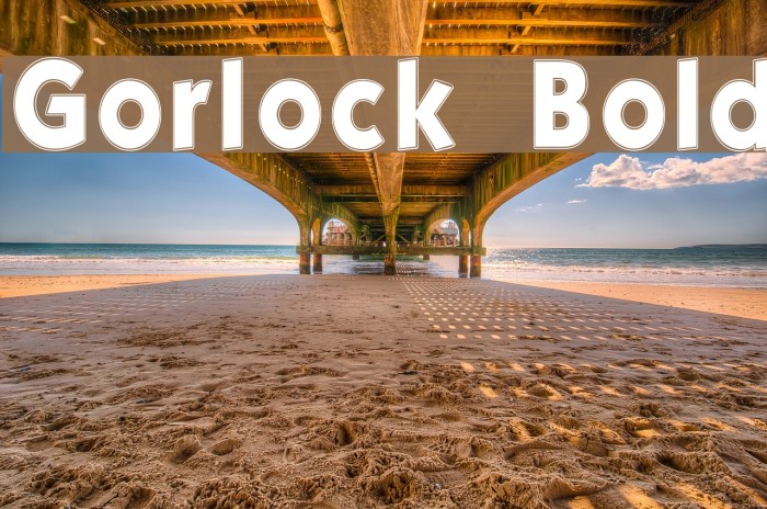 Gorlock Bold フォント examples
