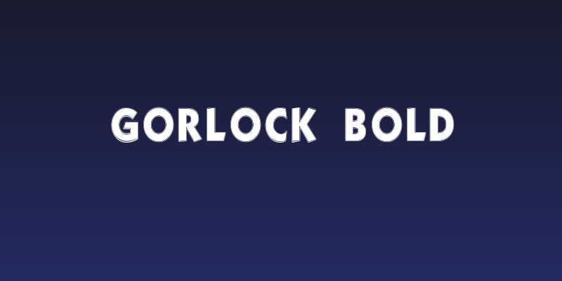 Gorlock  Bold Social Header