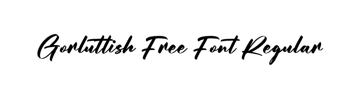 Gorluttish Free Font Regular  Free Fonts Download