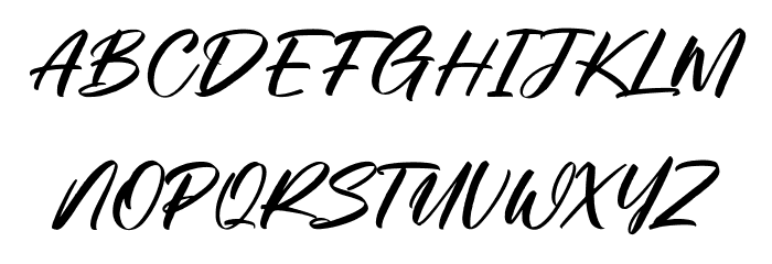 Gorluttish Free Font Regular Font UPPERCASE