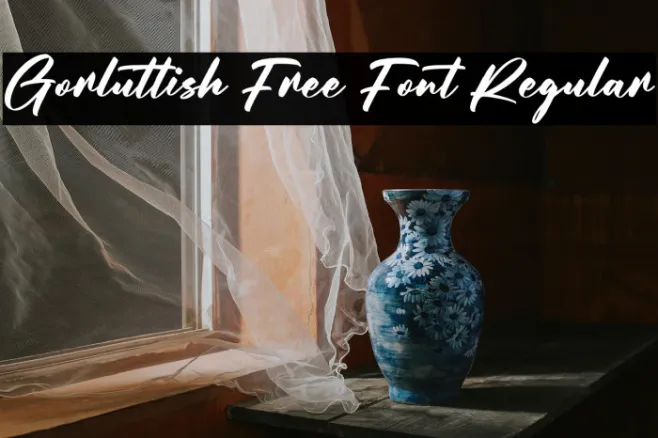 Gorluttish Free Font Regular Example 1