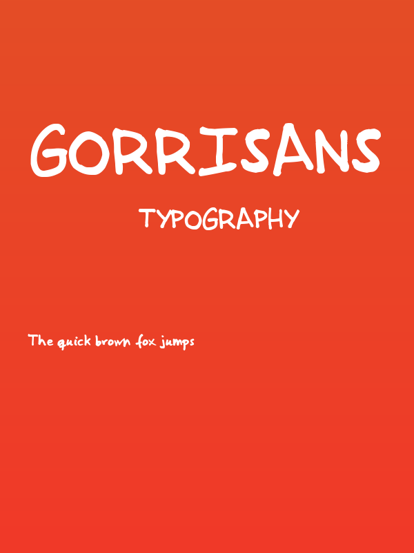 GorriSans Poster