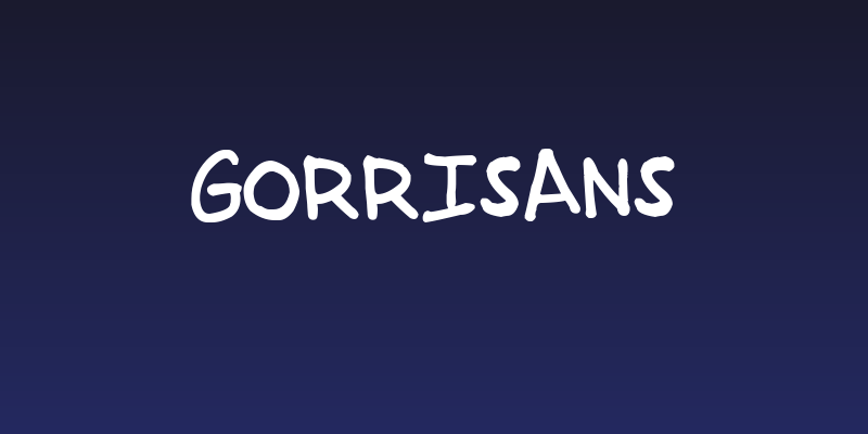 GorriSans Social Header