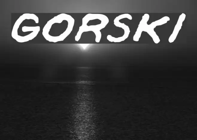 Gorski Font examples