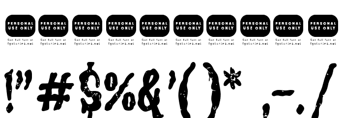 Gortem Font Alte caractere