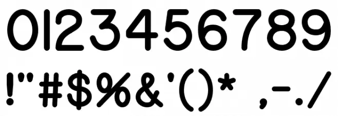 Gorton Digital Heavy Font Alte caractere