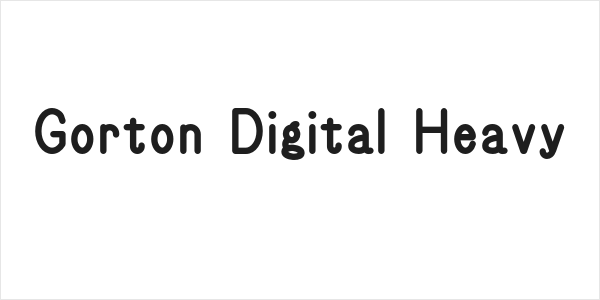 Gorton Digital Heavy Logo