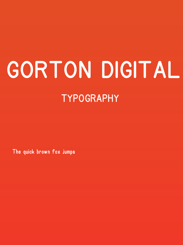 Gorton Digital Heavy Poster