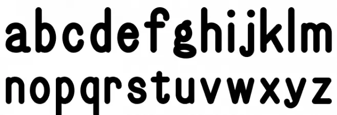 Gorton Digital Heavy Font Litere mici