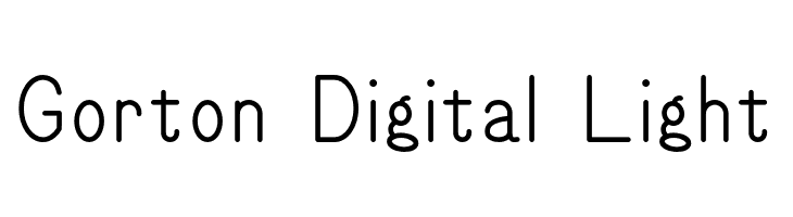 Gorton Digital Light Fonte