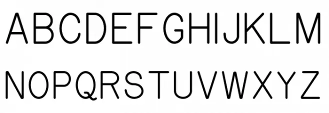 Gorton Digital Light 字体 大写