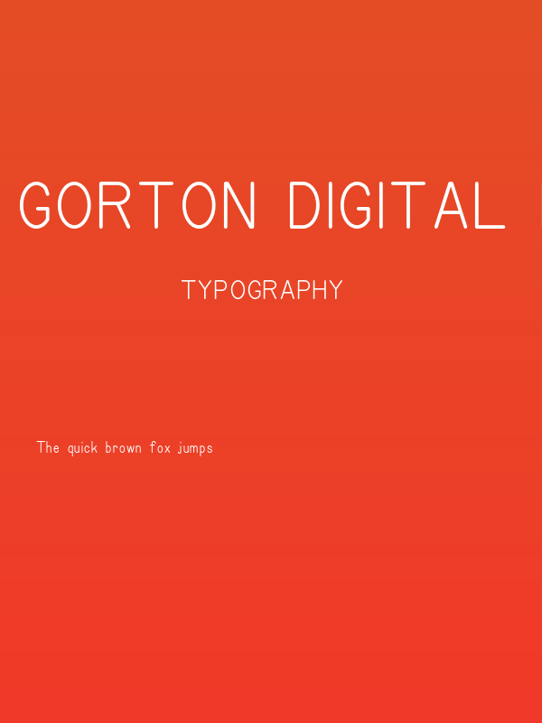 Gorton Digital Light Poster