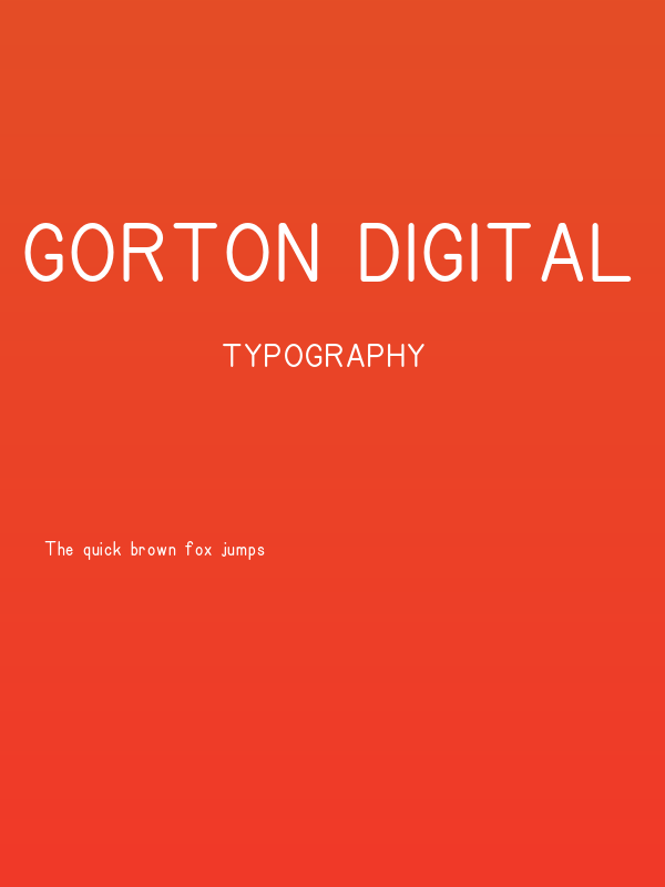 Gorton Digital Regular Poster