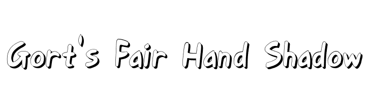 Gort's Fair Hand Shadow Font