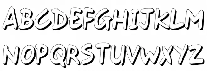 Gort's Fair Hand Shadow Schriftart Groß