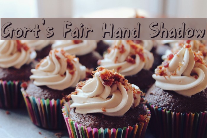 Gort's Fair Hand Shadow Font examples