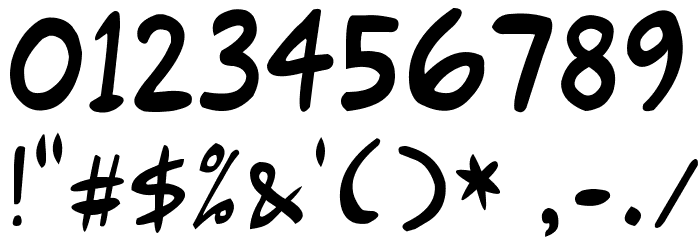 Gort's Fair Hand Upright Font OTHER CHARS