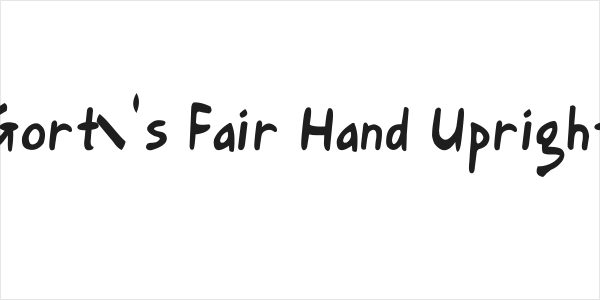 Gort's Fair Hand Upright Logo