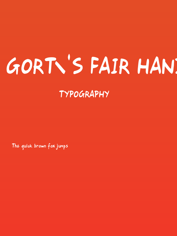 Gort's Fair Hand Upright Poster