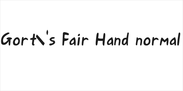 Gort's Fair Hand normal Logo
