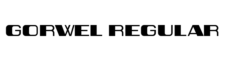 Gorwel Regular  Free Fonts Download