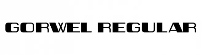 Gorwel Regular  Frei Schriftart Herunterladen