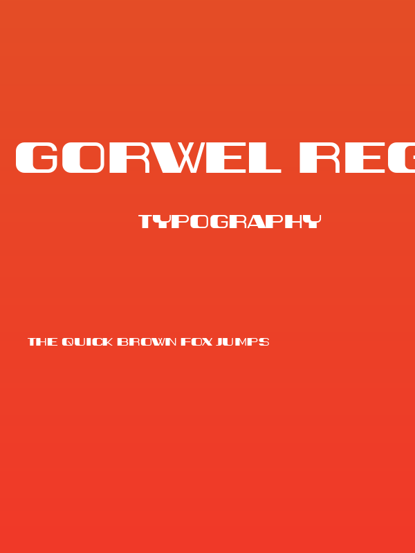 Gorwel Regular Poster