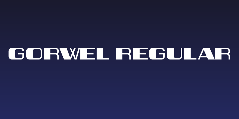 Gorwel Regular Social Header
